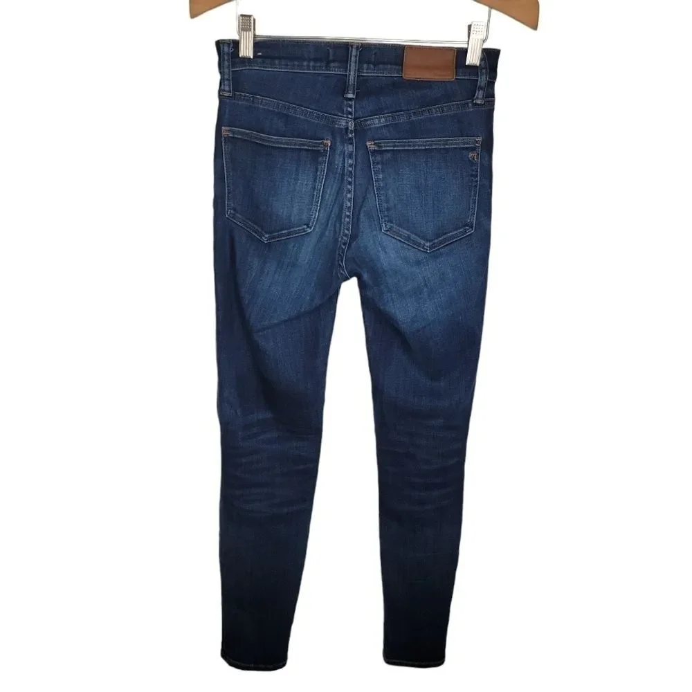 Madewell 9" High Riser Skinny Skinny in Larkspur size 25 - Picture 2 of 4